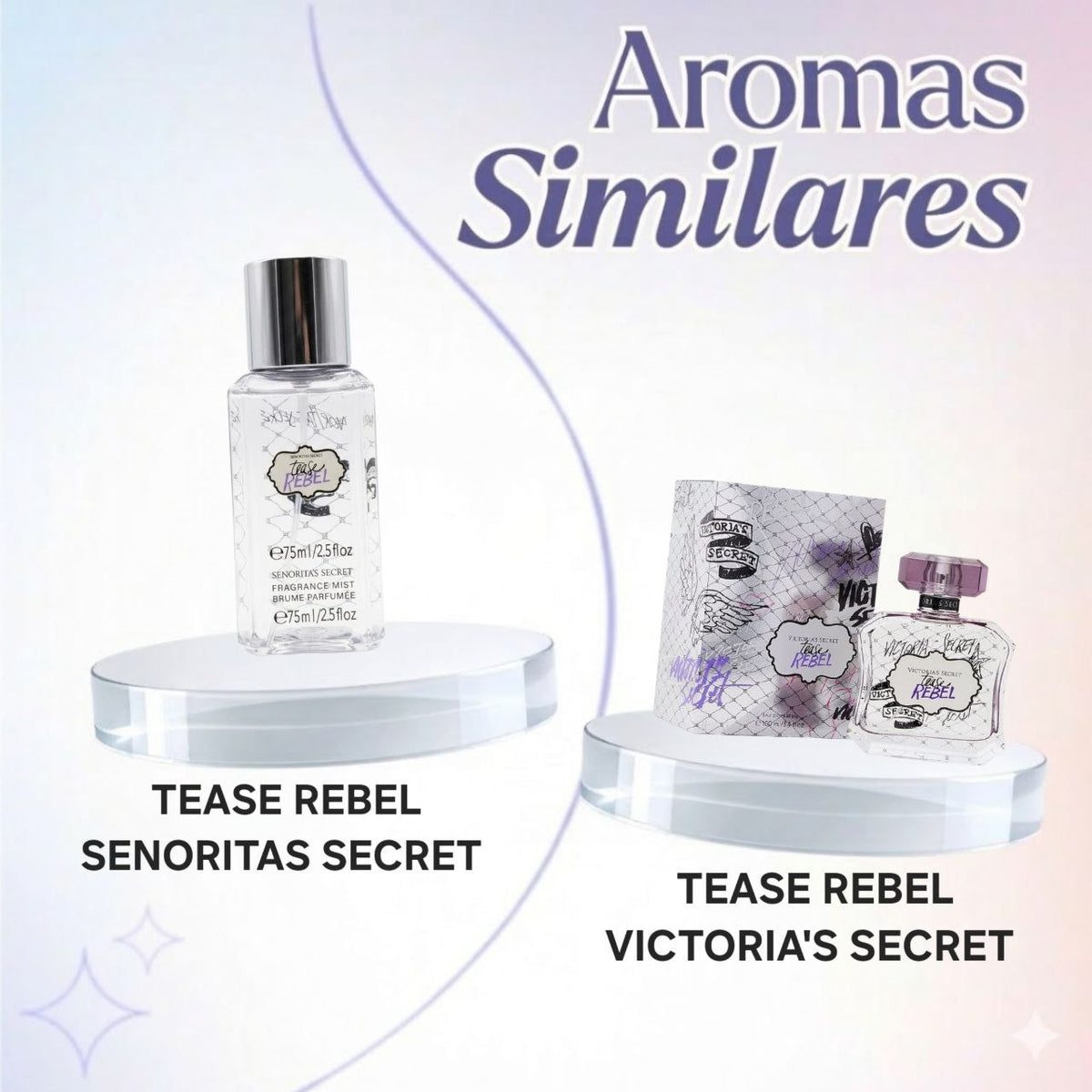 SPLASH MINI SENORITAS SECRET TEASE REBEL 75ML (M) (AROMA SIMILAR VICTORIAS SECRET TEASE REBEL)