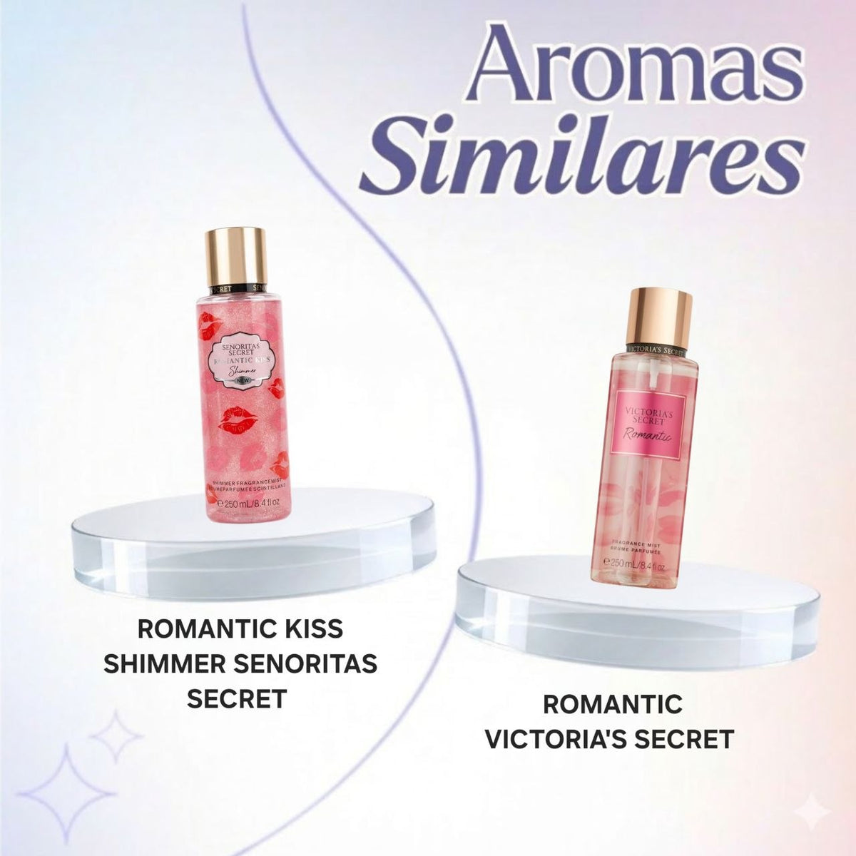 SPLASH SENORITAS SECRET ROMANTIC KISS SHIMMER 250ML (M) (AROMA SIMILAR VICTORIAS SECRET ROMANTIC)