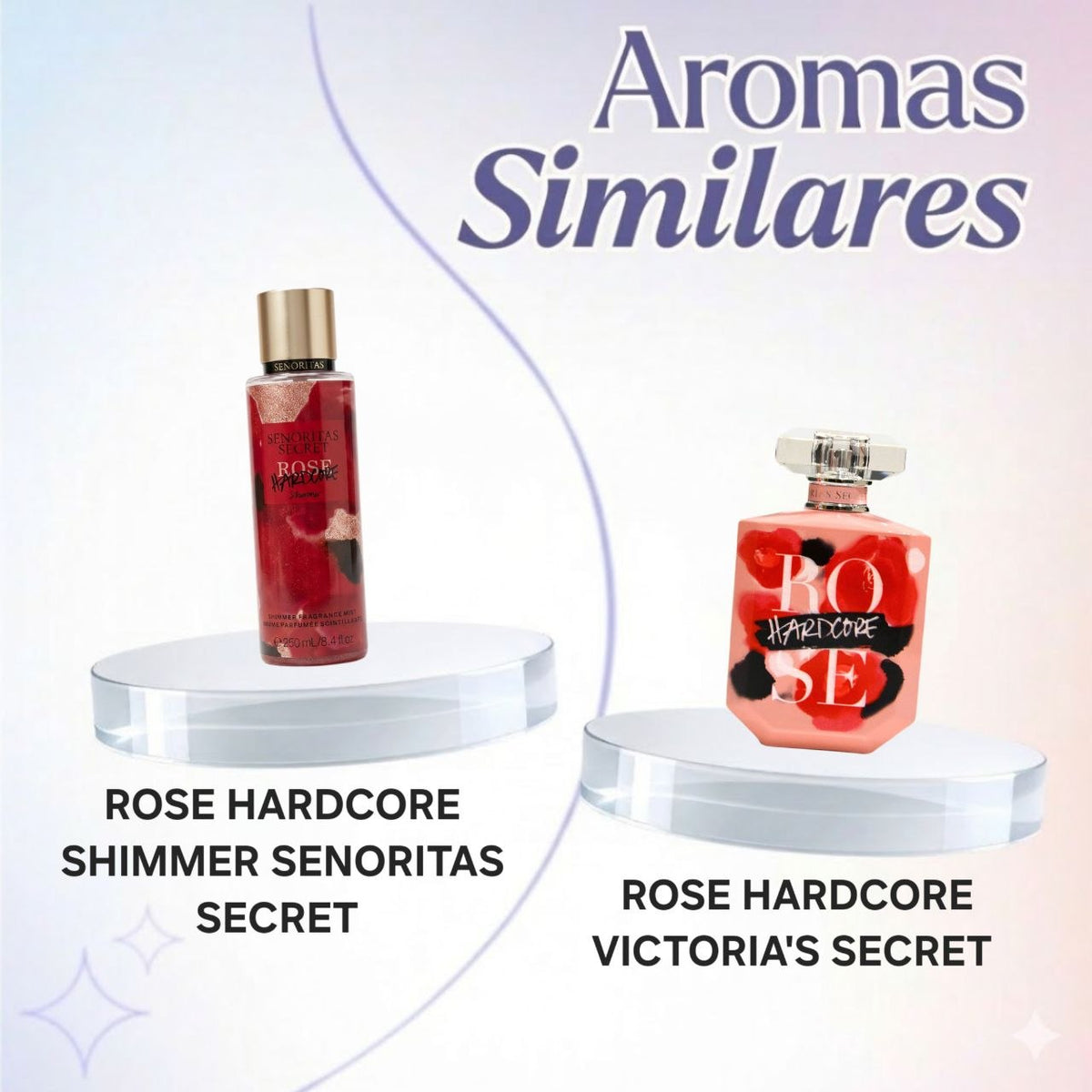 SPLASH SENORITAS SECRET ROSE HARDCORE LA CRÈME SHIMMER 250ML (M) (AROMA SIMILAR VICTORIAS SECRET ROSE HARDCORE)