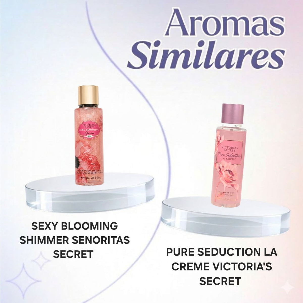 SPLASH SENORITAS SECRET SEXY BLOOMING LA CRÈME SHIMMER 250ML (M) (AROMA SIMILAR VICTORIAS SECRET PURE SEDUCTION LA CRÈME)