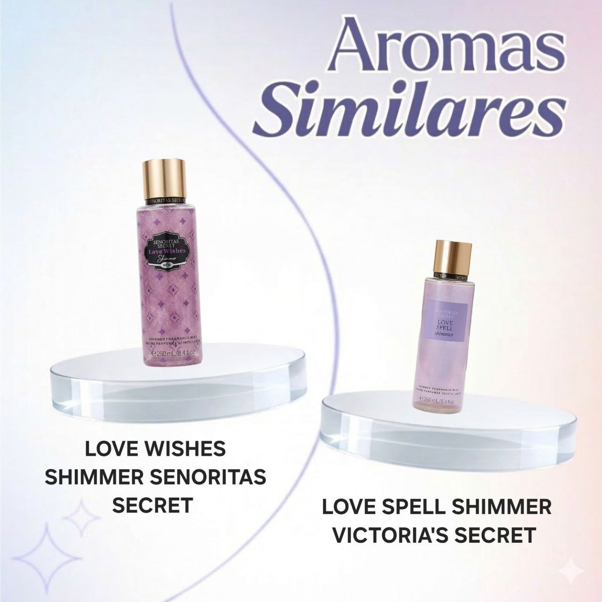 SPLASH SENORITAS SECRET LOVE WISHES SHIMMER 250ML (M) (AROMA SIMILAR VICTORIAS SECRET LOVE SPELL)