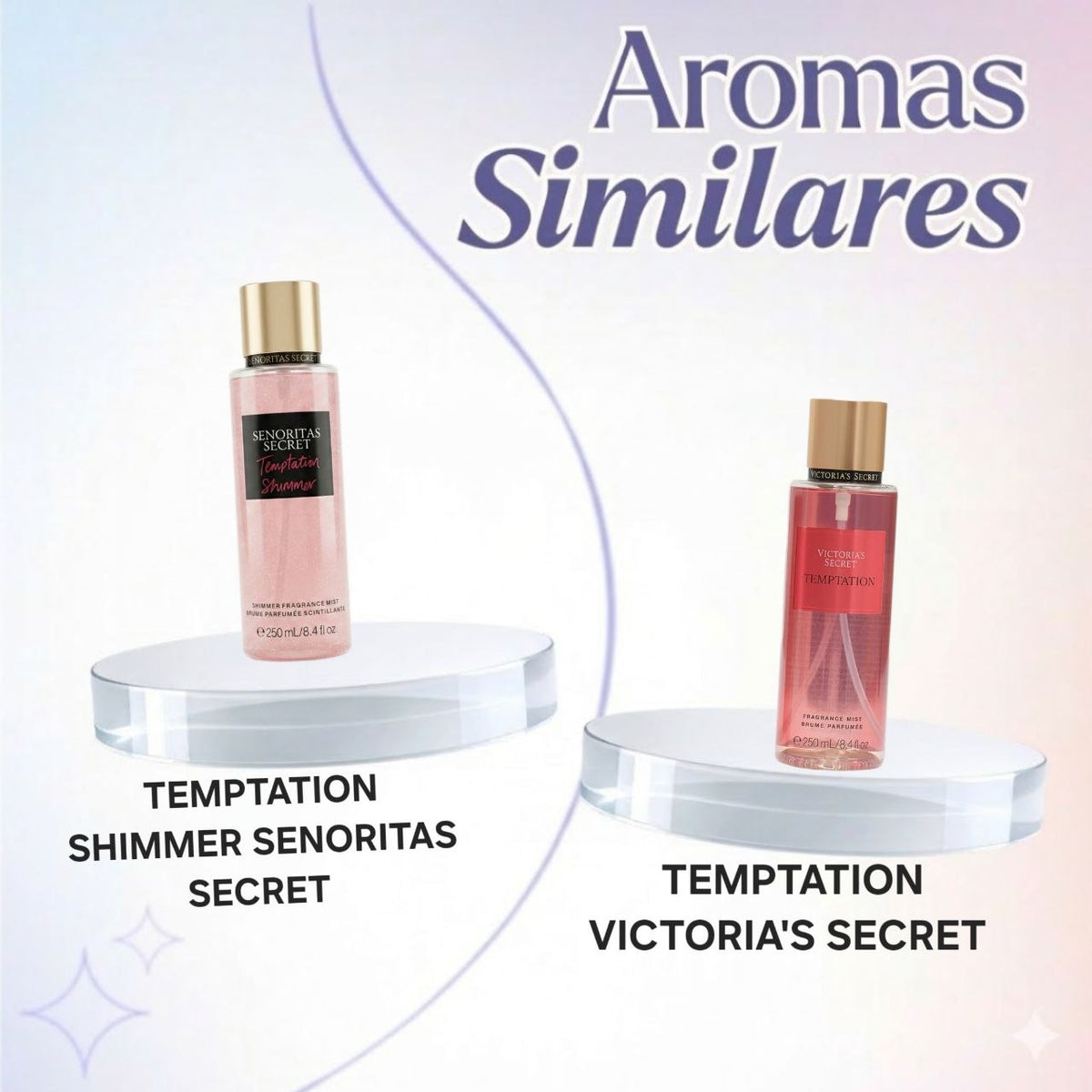 SPLASH SENORITAS SECRET TEMPTATION SHIMMER 250ML (M) (AROMA SIMILAR VICTORIAS SECRET TEMPTATION)