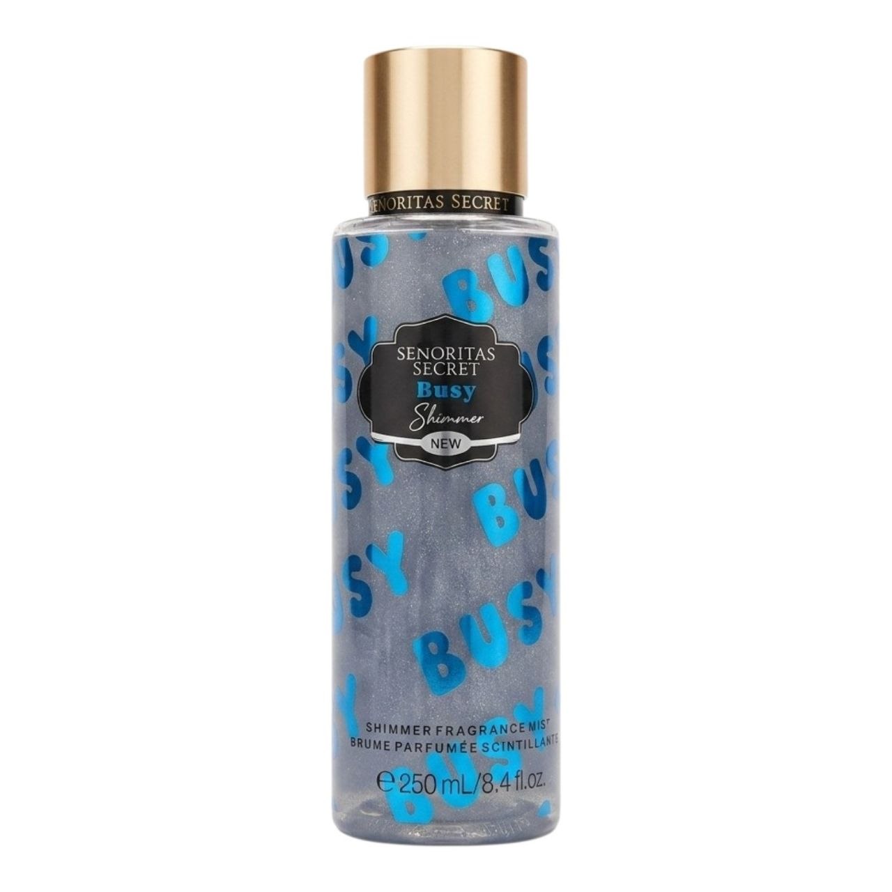 SPLASH SENORITAS SECRET BUSY SHIMMER 250ML (M) (AROMA SIMILAR VICTORIAS SECRET AQUA KISS SHIMMER)