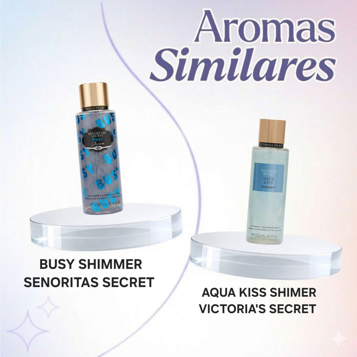 SPLASH SENORITAS SECRET BUSY SHIMMER 250ML (M) (AROMA SIMILAR VICTORIAS SECRET AQUA KISS SHIMMER)