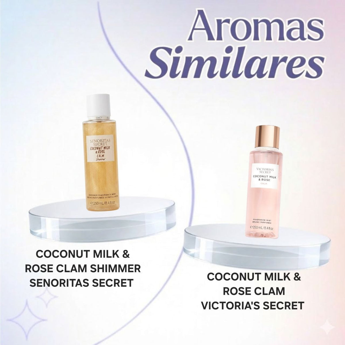 SPLASH SENORITAS SECRET COCONUT MILK & ROSE CALM SHIMMER 250ML (M) (AROMA SIMILAR VICTORIAS SECRET COCONUT MILK & ROSE CALM)