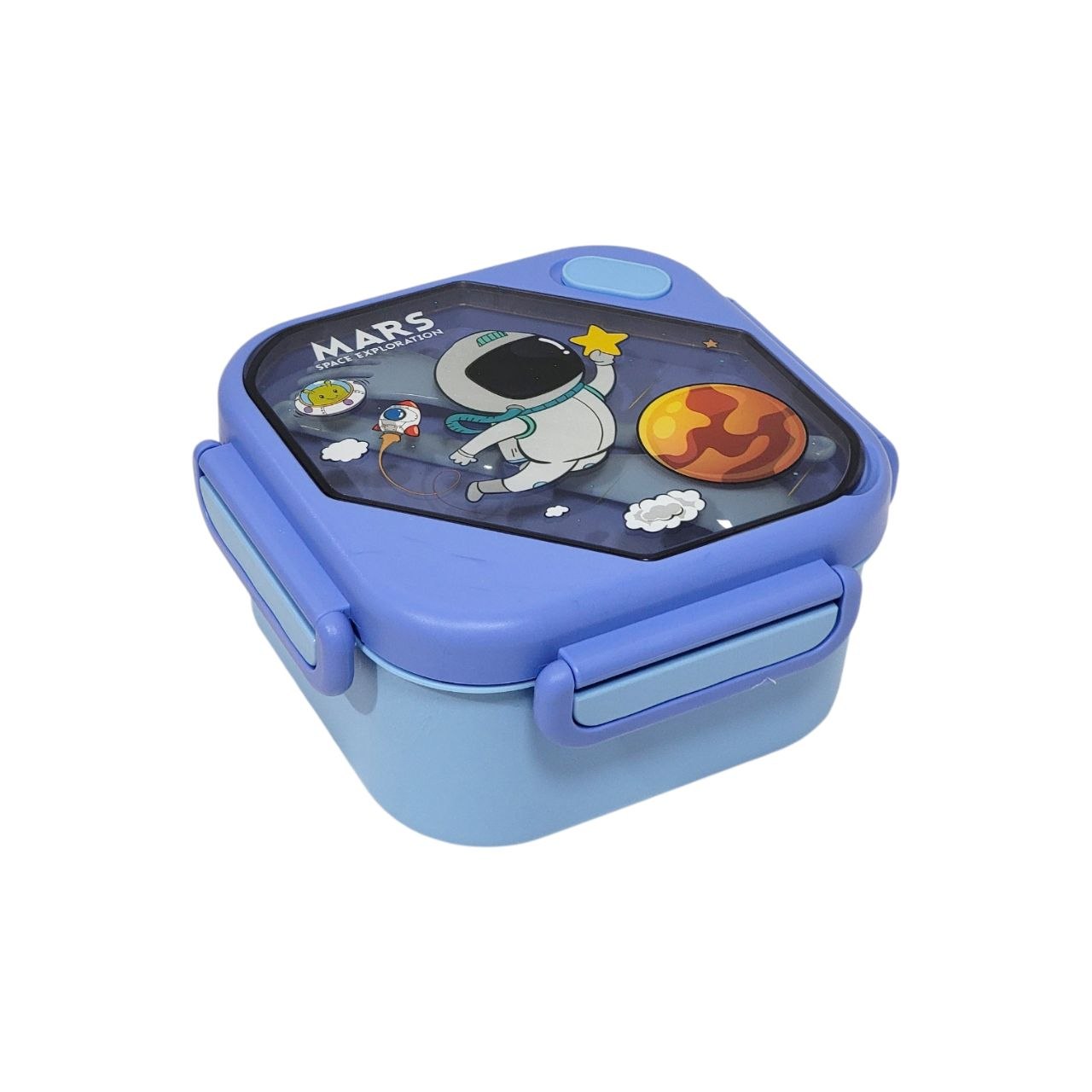 RECIPIENTE PANA PARA ALIMENTOS HERMETICA INFANTIL CON DISEÑO DE ASTRONAUTA 17X17X9CM