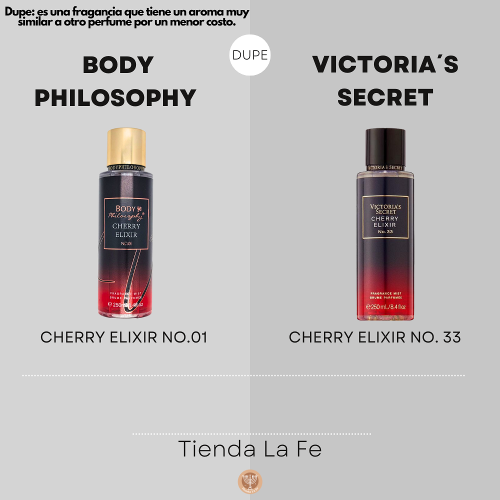 SPLASH BODY PHILOSOPHY CHERRY ELIXIR NO.01 250ML (M) (DUPE VICTORIAS SECRET SPLASH CHERRY ELIXIR NO.33)