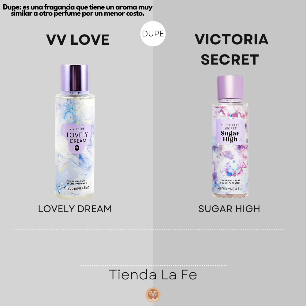SPLASH VV LOVE LOVELY DREAM 250ML (M)(DUPE DE VICTORIA SECRET SUGAR HIGH)