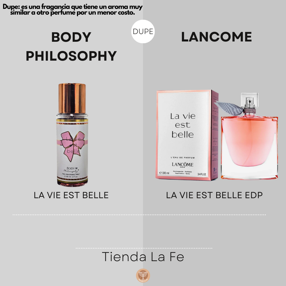 SPLASH BODY PHILOSOPHY LA VIE EST BELLE 60ML (M)(DUPE DE LANCOME LA VIE EST BELLE EDP 100ML)