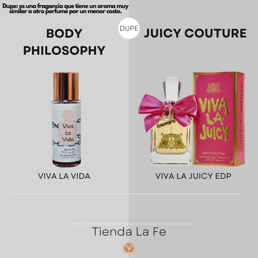 SPLASH BODY PHILOSOPY VIVA LA VIDA 60ML (M)(DUPE DE JUICY COUTURE VIVA LA JUICY EDP 100ML)