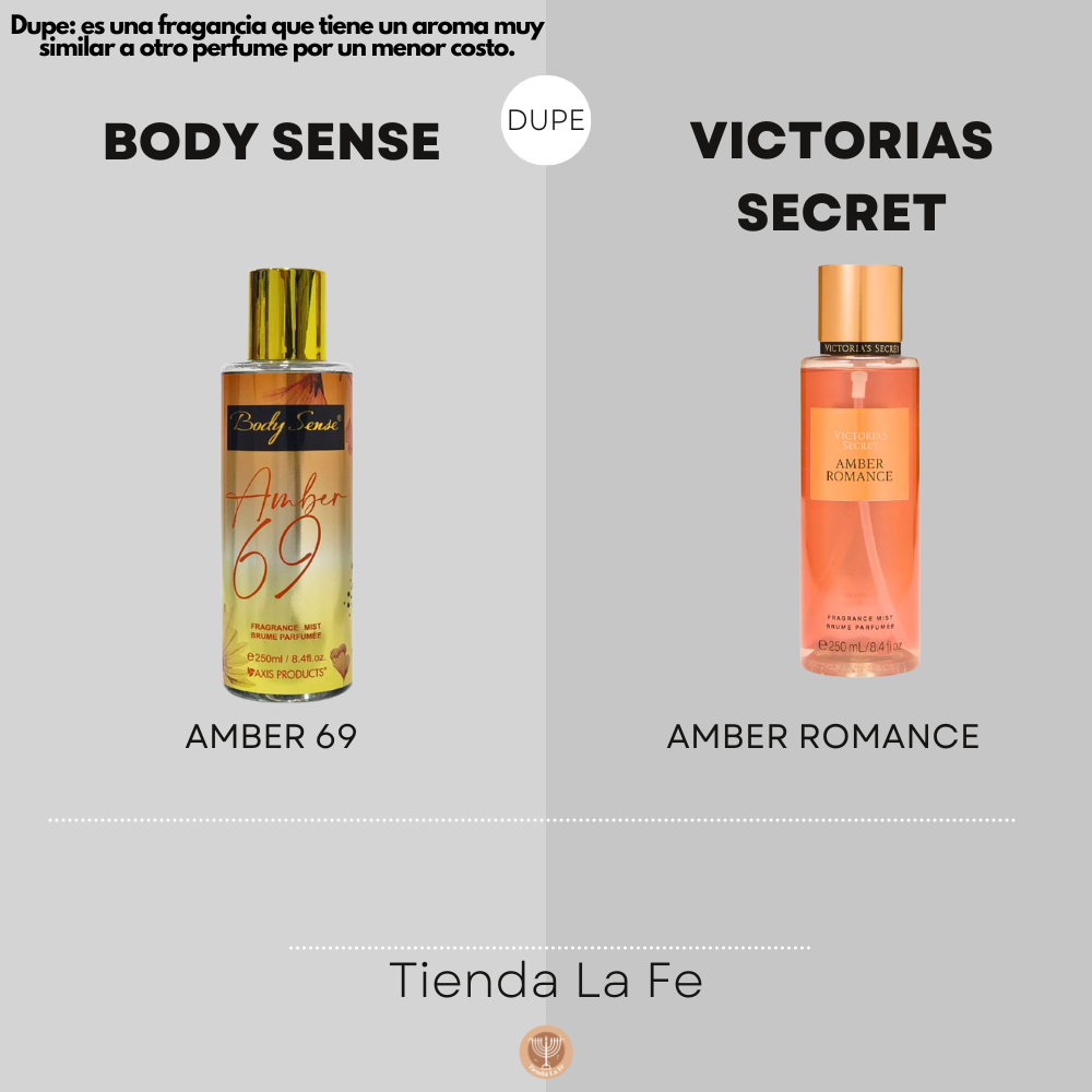 SPLASH AXIS PRODUCTS BODY SENSE AMBER 69 250ML (M)(DUPE DE VICTORIAS SECRET SPLASH AMBER ROMANCE 250ML)