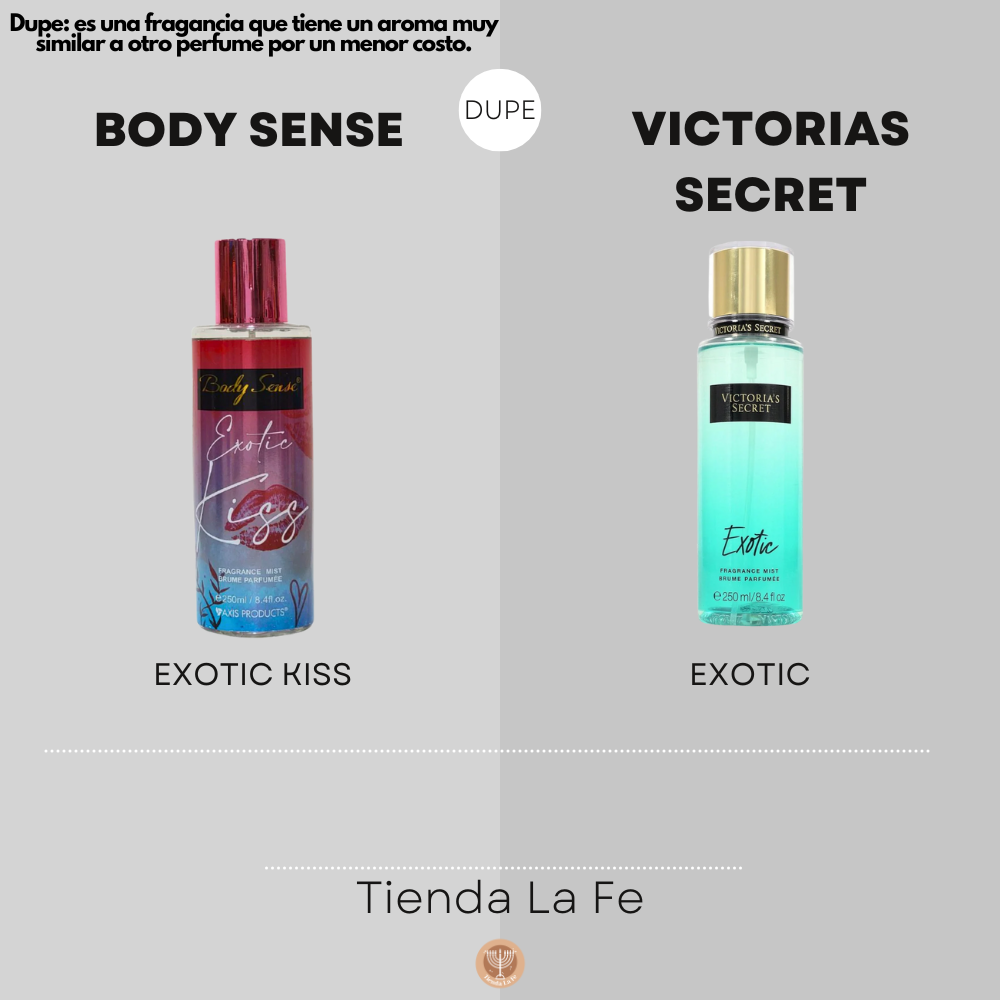 SPLASH AXIS PRODUCTS BODY SENSE EXOTIC KISS 250ML (M)(DUPE DE VICTORIAS SECRET SPLASH EXOTIC 250ML)