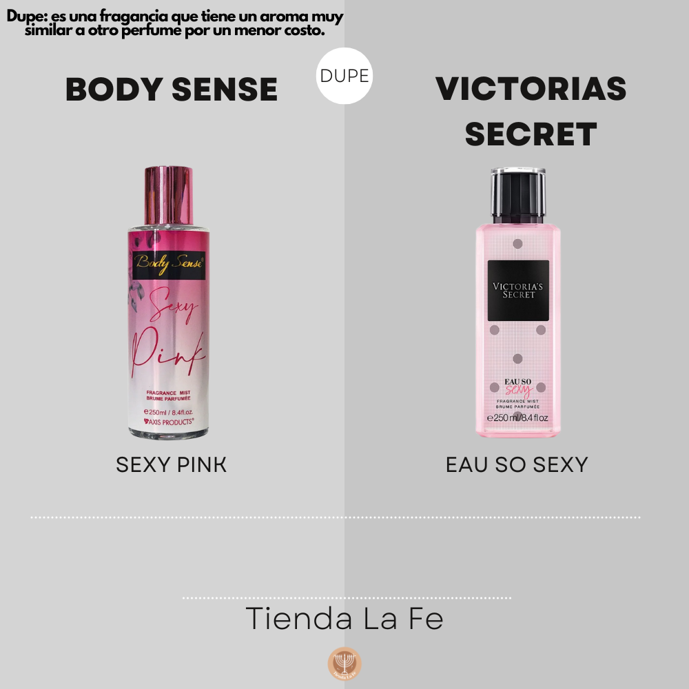SPLASH AXIS PRODUCTS BODY SENSE SEXY PINK 250ML (M)(DUPE DE VICTORIAS SECRET SPLASH EUA SO SEXY 250ML