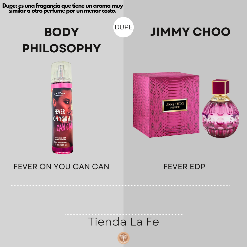 SPLASH BODY PHILOSOPHY FEVER ON YOU CAN CAN 236ML (M)(DUPE DE JIMMY CHOO FEVER EDP 60ML)