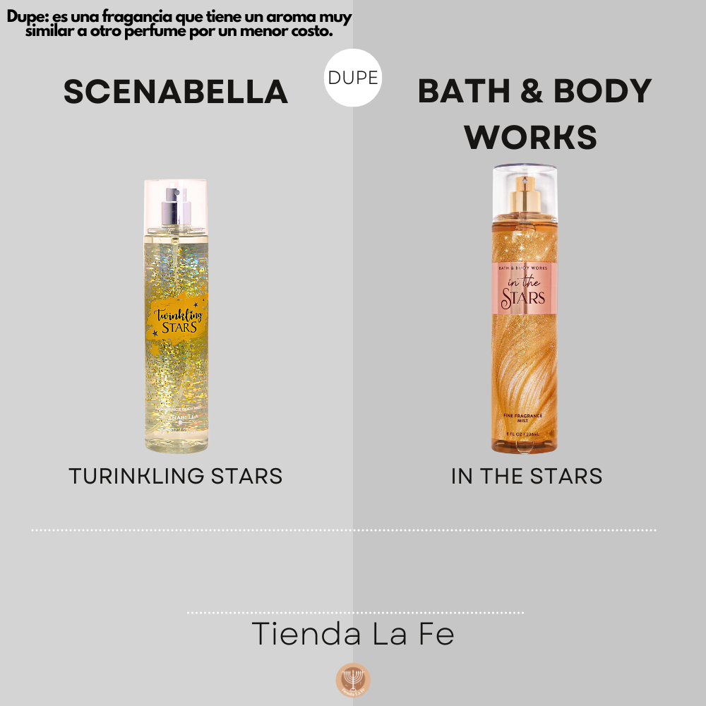SPLASH SCENABELLA TURINKLING STARS 236ML (M)(AROMA SIMILAR A BATH & BODY WORKS IN THE STARS MIST)