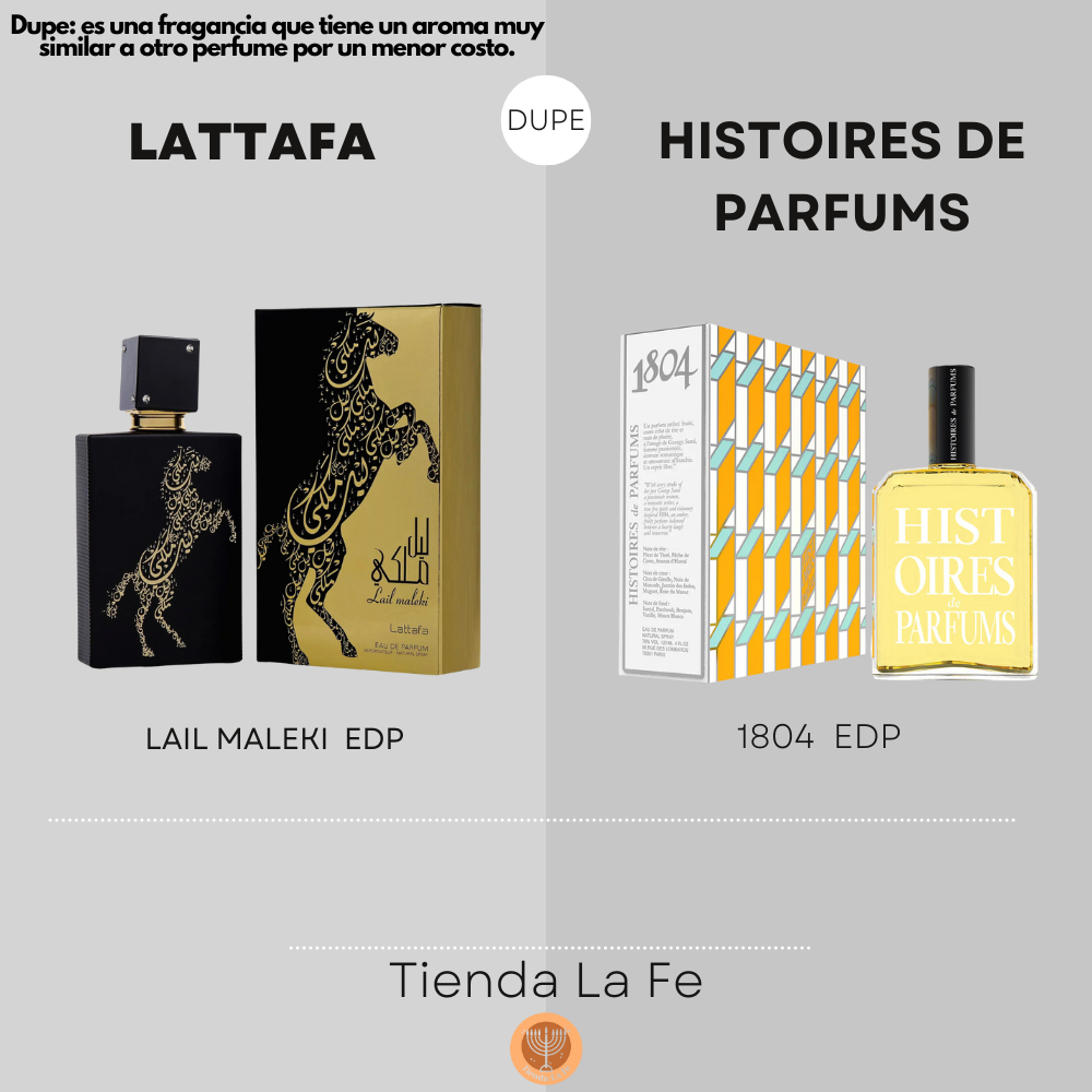 LATTAFA LAIL MALEKI EDP 100ML (U)(DUPE DE HISTOIRES DE PARFUMS 1804 EDP)