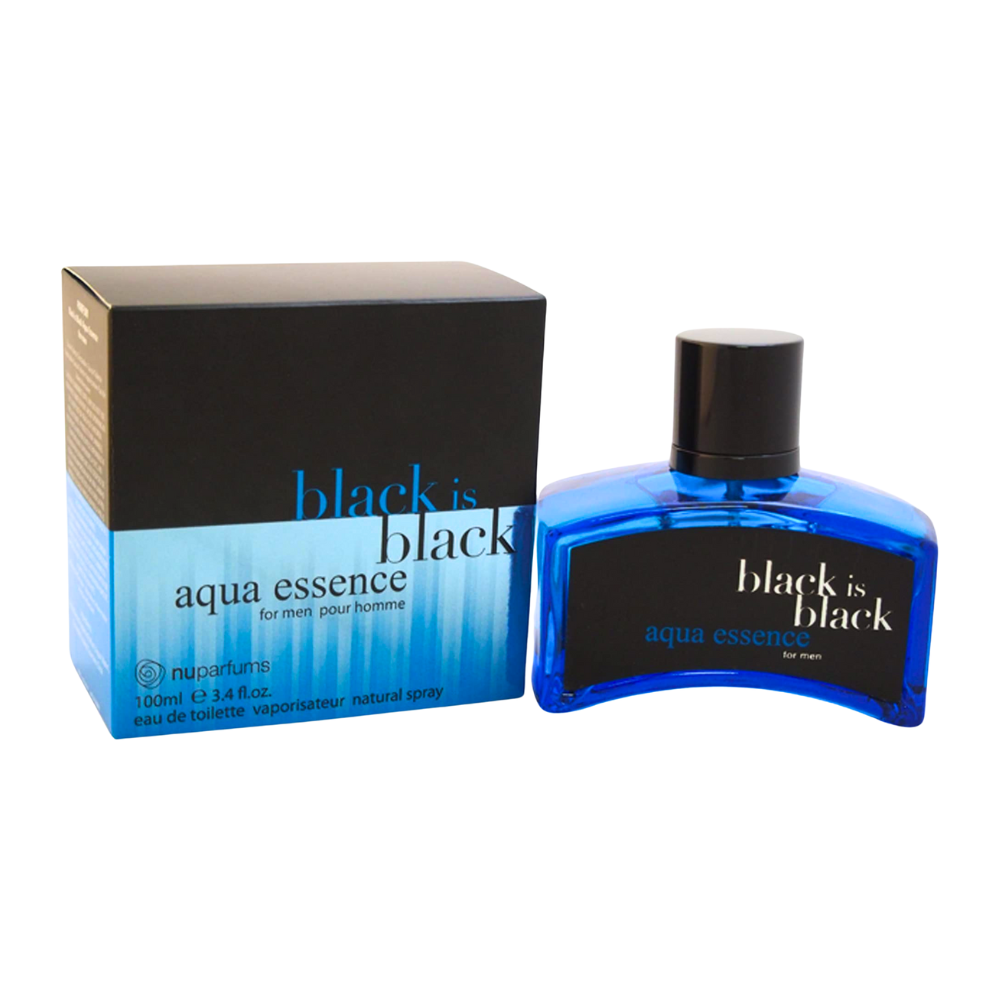 NU PARFUMS BLACK IS BLACK AQUA ESSENCE EDT 100ML (H)