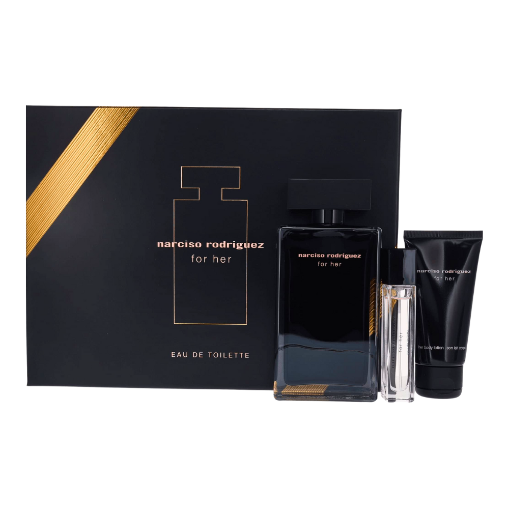 SET NARCISO RODRIGUEZ FOR HER EDT 100ML EDT 10ML CREMA CORPORAL 50ML (M)