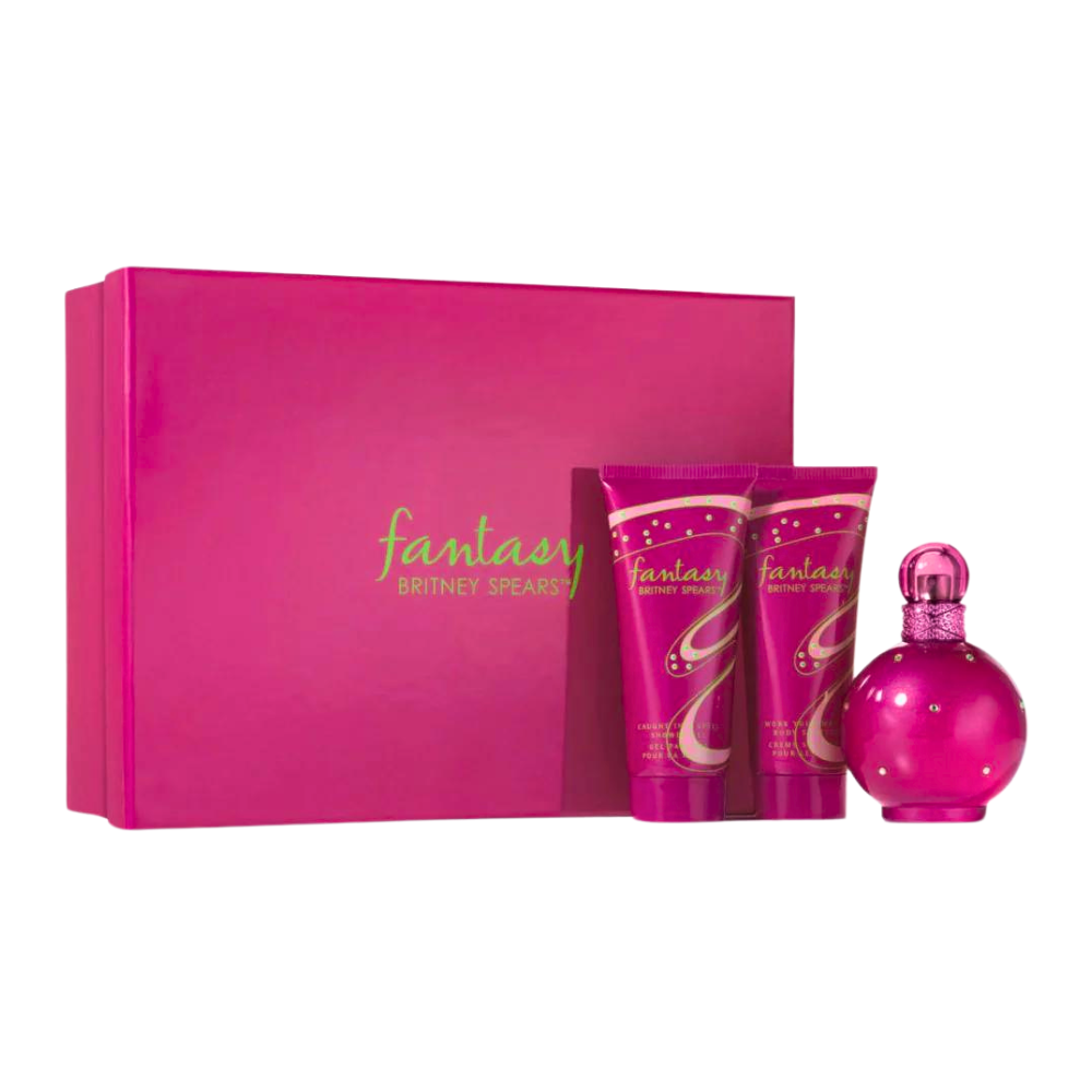 SET BRITNEY SPEARS FANTASY EDT 100ML, BODY LOTION 100ML, SHOWER GEL 100ML (M)