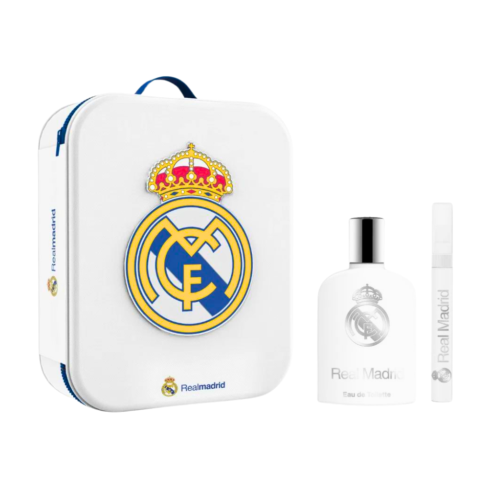 SET REAL MADRID MEN EDT 100ML, EDT 10ML, BOLSA DEPORTIVA (H)