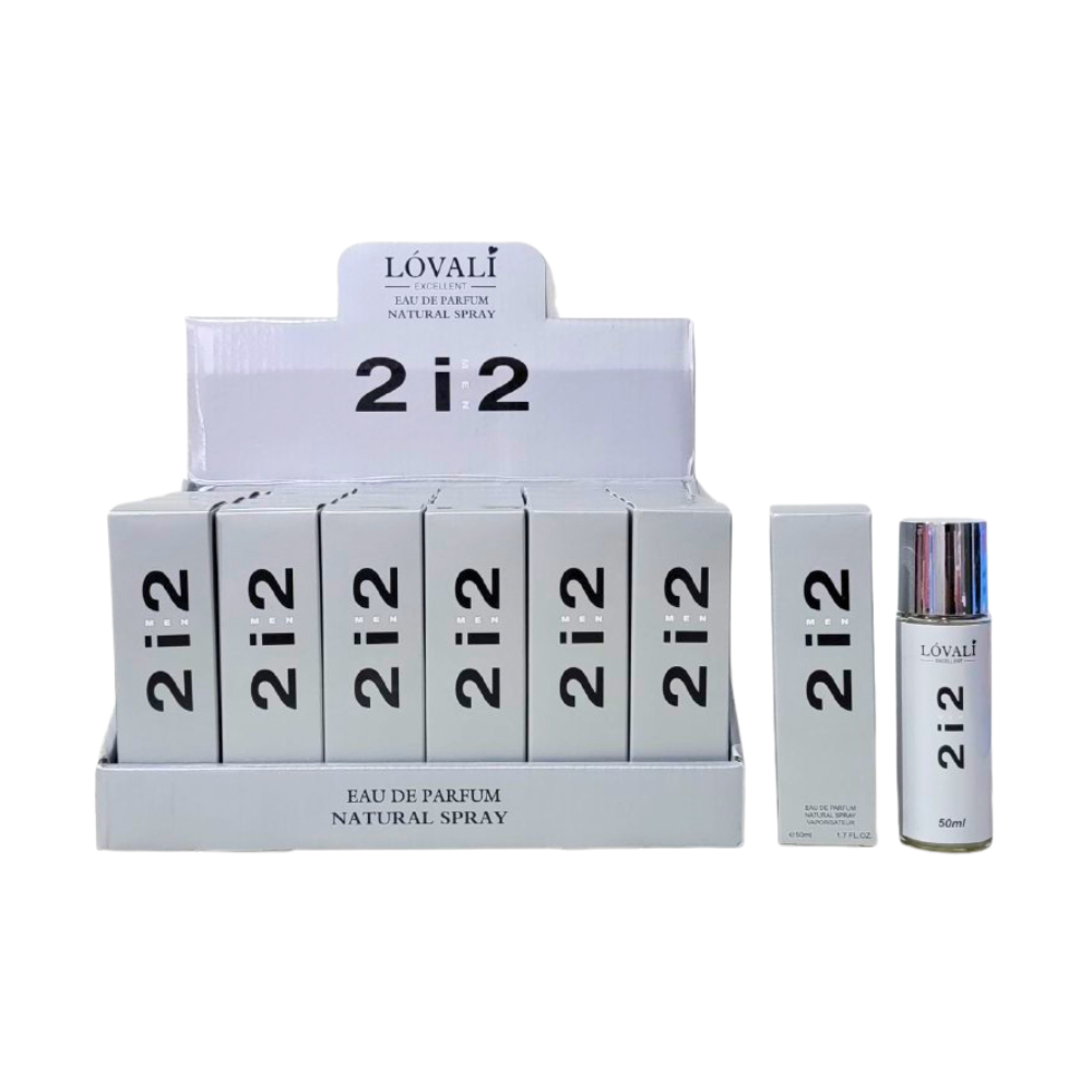 LOVALI EXCELLENT 2i2 MEN EDP 50ML (H) (AROMA SIMILAR CAROLINA HERRERA 212 MEN EDT)