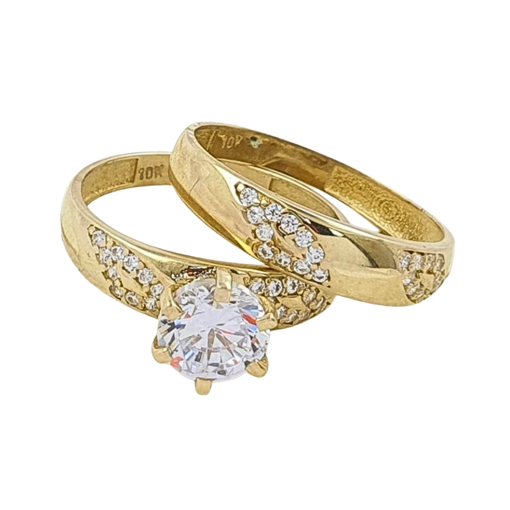 OANI497$7 FORMA ANILLO DE COMPROMISO CIRCON