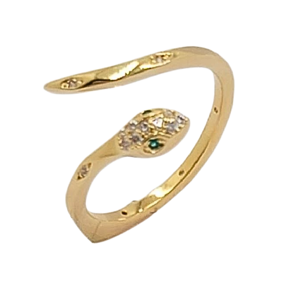 ANILLO DE ENCHAPE CON FORMA DE SERPIENTE
