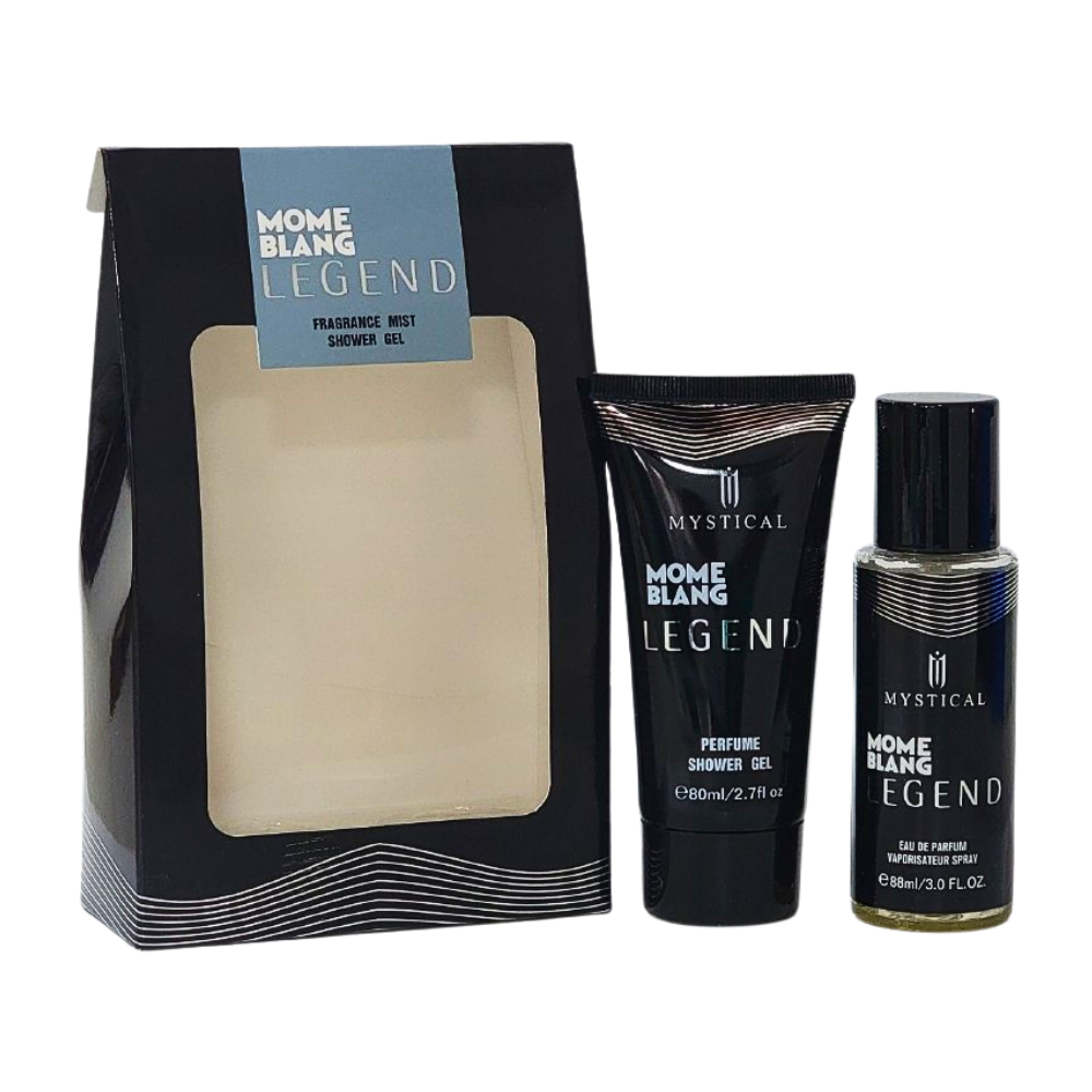 SET DE SPLASH PARA HOMBRE MYSTICAL MOME BLANG LEGEND SPLASH 88ML, SHOWER GEL 80ML (H)