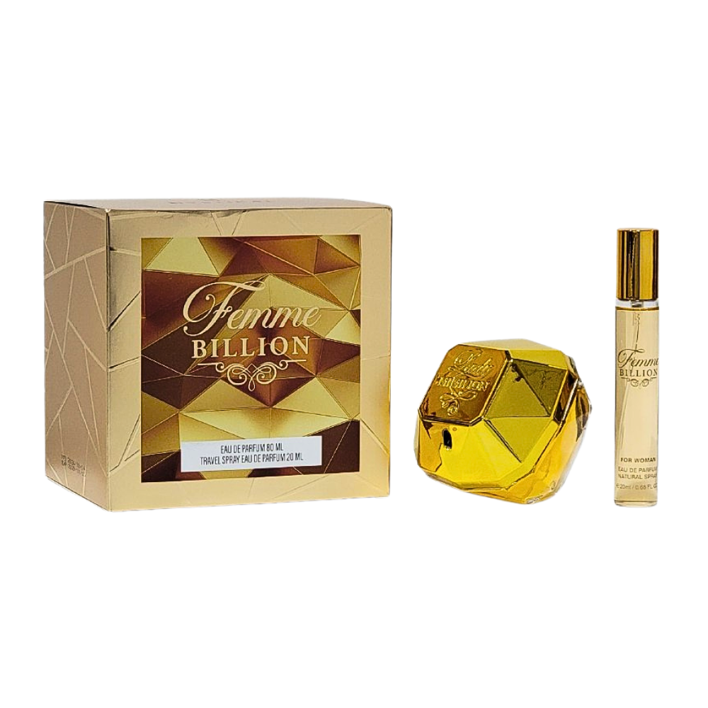 SET MYSTICAL FEMME BILLION EDP 80ML, MINI EDP 20ML (M)
