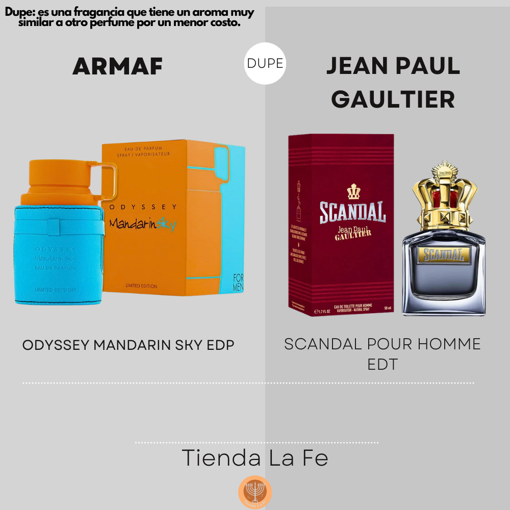 ARMAF ODYSSEY MANDARIN SKY EDP 100ML (H) (DUPE JEAN PAUL GAULTIER SCANDAL POUR HOMME EDT)