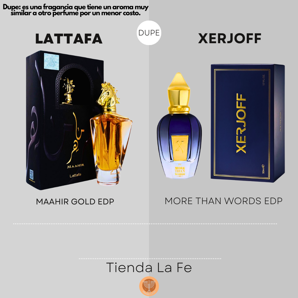LATTAFA MAAHIR EDP 100ML (U) (DUPE XERJOFF MORE THAN WORDS EDP)