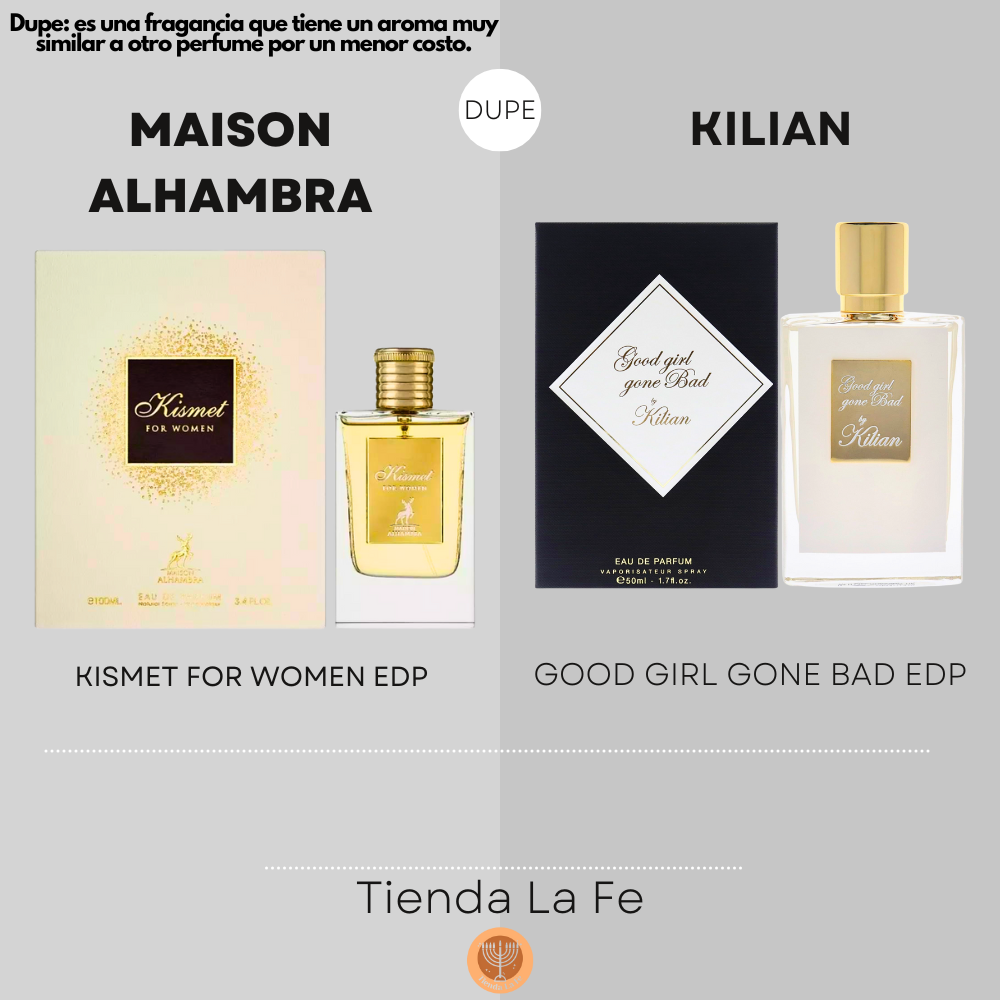 MAISON ALHAMBRA KISMET FOR WOMEN EDP 100ML (M) (DUPE KILIAN GOOD GIRL GONE BAD EDP)