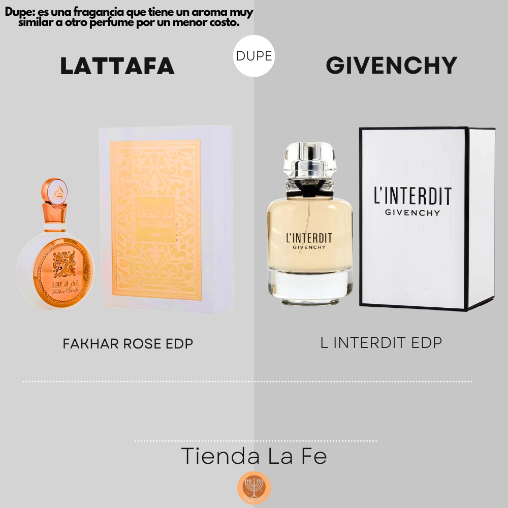 LATTAFA FAKHAR ROSE EDP 100ML (M) (DUPE GIVENCHY L'INTERDIT EDP)