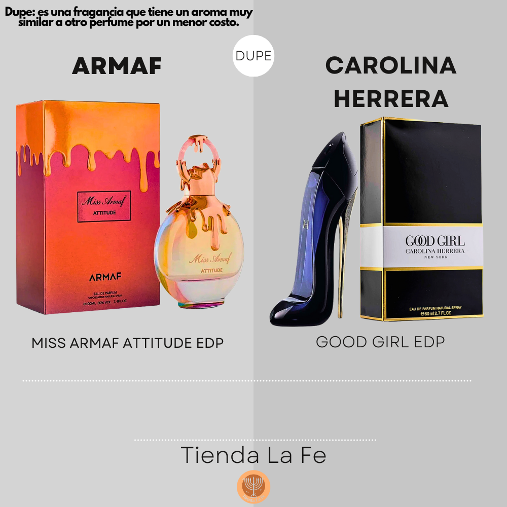 ARMAF MISS ARMAF ATTITUDE EDP 100ML (M) (DUPE CAROLINA HERRERA GOOD GIRL EDP)