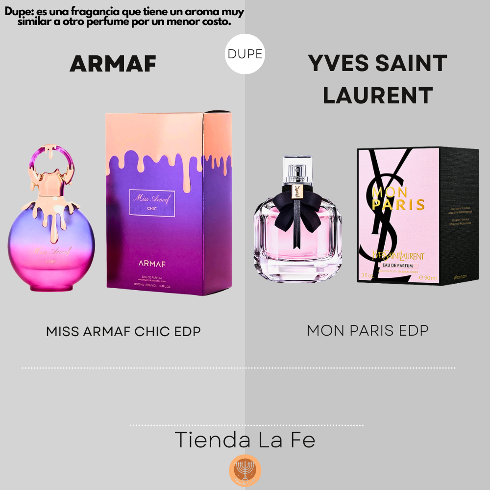 ARMAF MISS ARMAF CHIC EDP 100ML (M) (DUPE YVES SAINT LAURENT MON PARIS EDP)