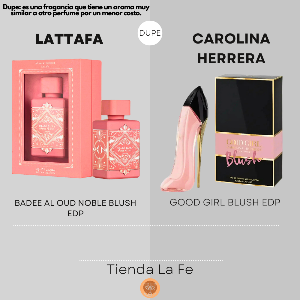 LATTAFA BADEE AL OUD NOBLE BLUSH EDP 100ML (M) (DUPE CAROLINA HERRERA GOOD GIRL BLUSH EDP)