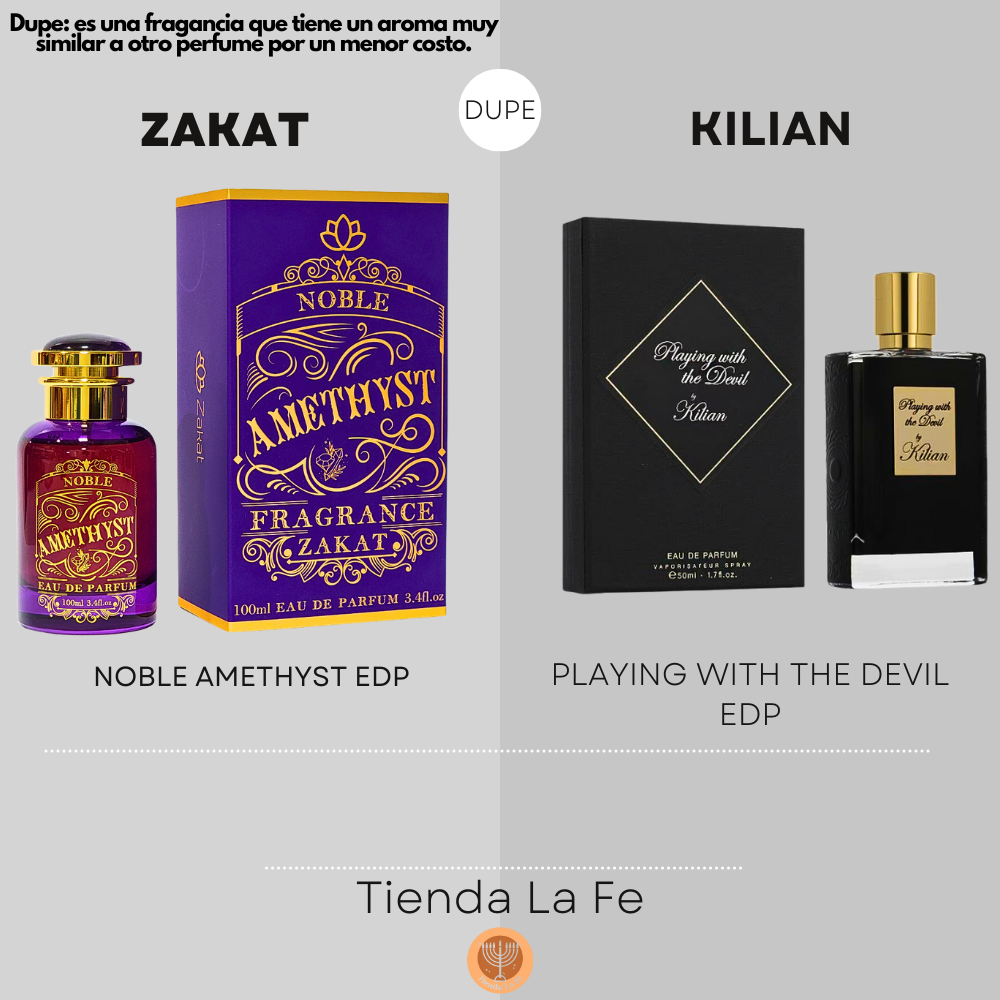 ZAKAT NOBLE AMETHYST EDP 100ML (M) (DUPE KILIAN PLAYING WITH THE DEVIL EDP)
