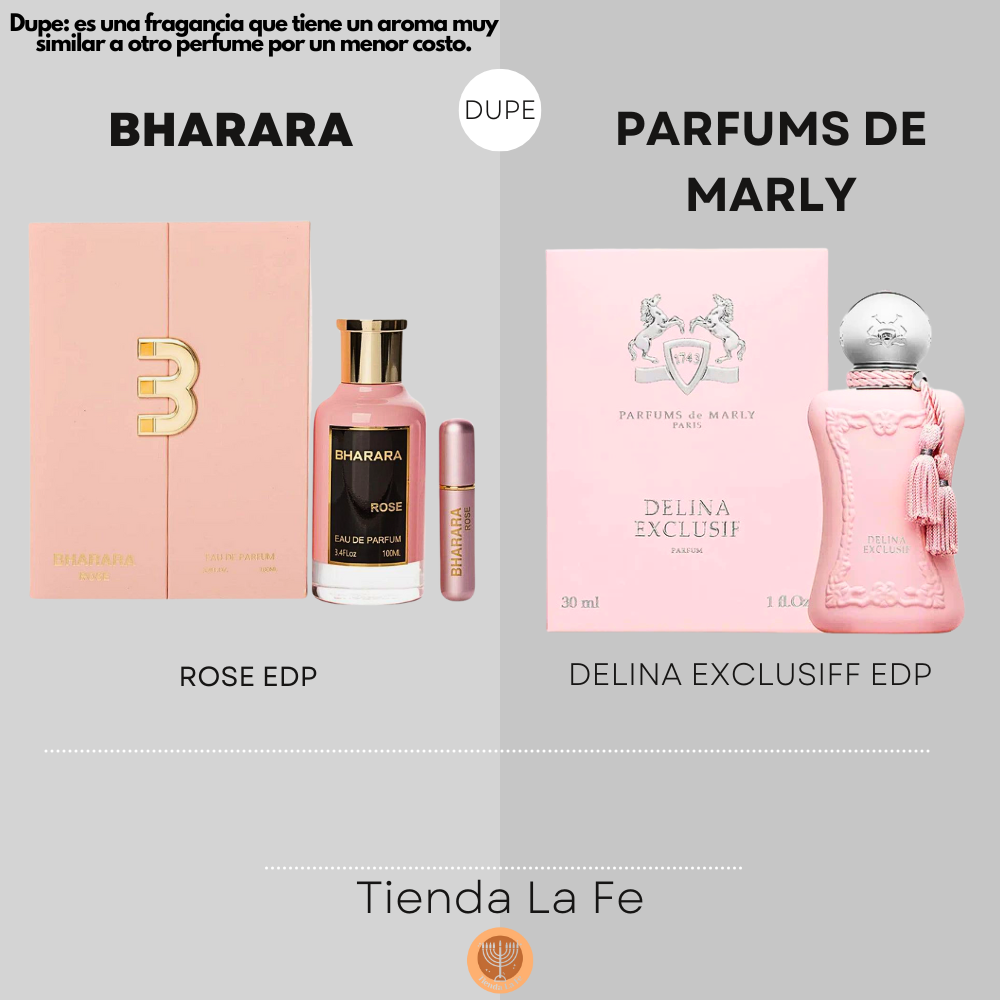 BHARARA ROSE EDP 100ML (M) (DUPE PARFUMS DE MARLY DELINA EXCLUSIF PARFUM)