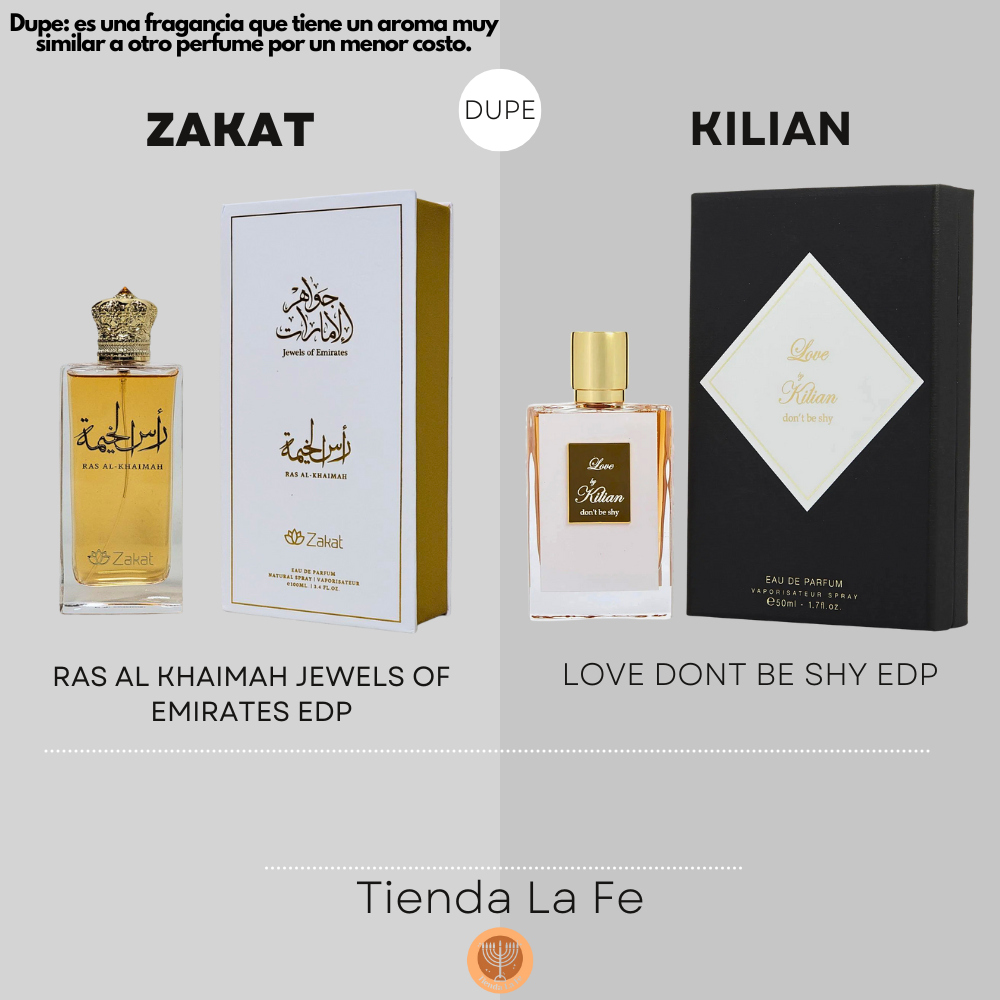 ZAKAT RAS AL KHAIMAH JEWELS OF EMIRATES EDP 100ML (M) (DUPE KILIAN LOVE DONT BE SHY EDP)