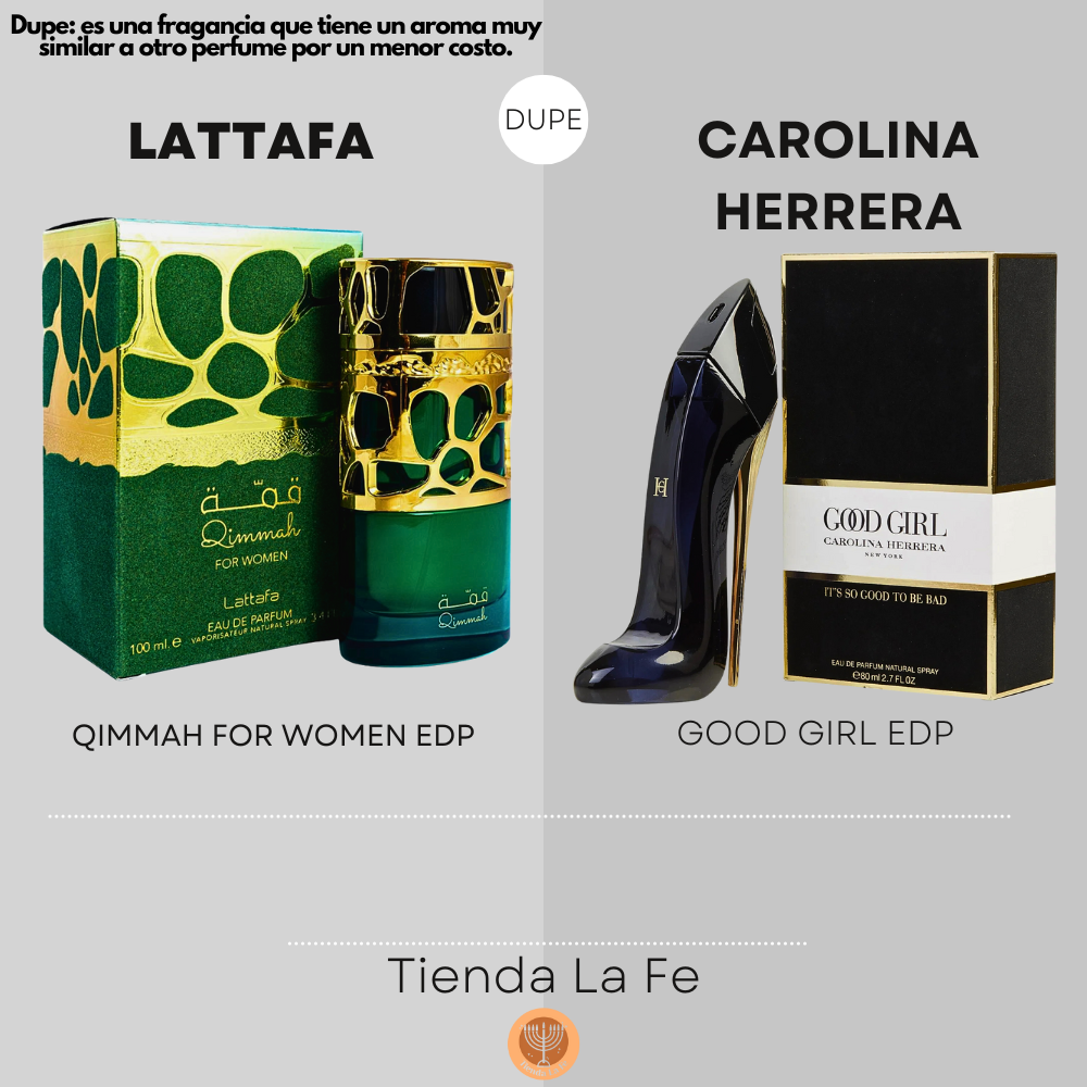 LATTAFA QIMMAH FOR WOMEN EDP 100ML (M) (DUPE CAROLINA HERRERA GOOD GIRL EDP)