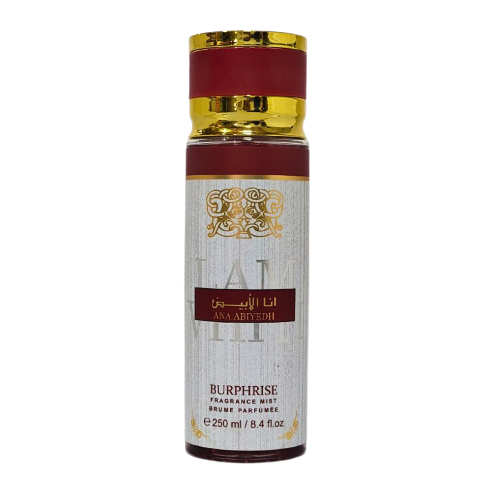 SPRAY PERFUMADO CONCENTRADO BURHRISE ANA ABIYEDH 250ML (M) (DUPE DE LATTAFA ANA ABIYEDH ROUGE)