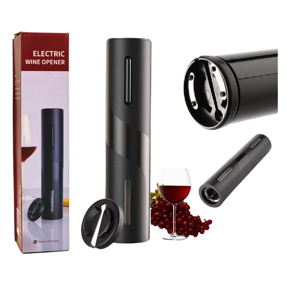 MAQUINA SACA CORCHO ELECTRICO ABRIDOR DE VINOS ELECTRICO, QUITA EL CORTO FACILMENTE EN SEGUNDOS, ACABADO FINO, CORTADOR DE ALUMINIO ELECTRIC WINE OPENER