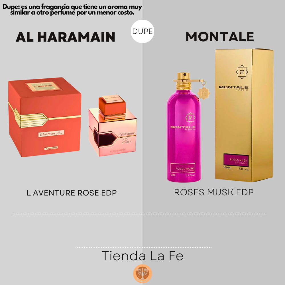 AL HARAMAIN L AVENTURE ROSE EDP 100ML (M) (DUPE MONTALE ROSES MUSK EDP)