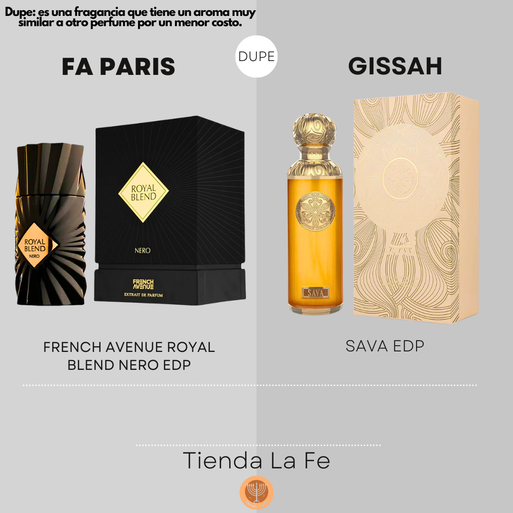 FA PARIS FRENCH AVENUE ROYAL BLEND NERO EDP 100ML (U) (DUPE GISSAH SAVA EDP)