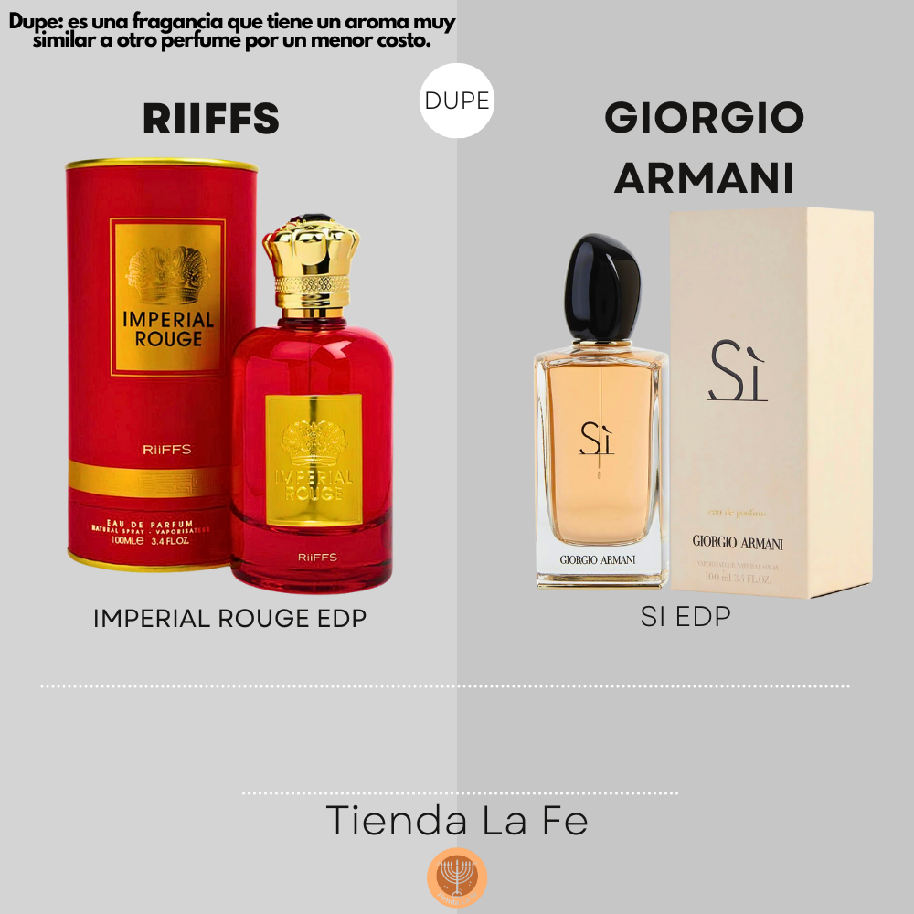 RIIFFS IMPERIAL ROUGE EDP 100ML (M) (DUPE GIORGIO ARMANI SI EDP)