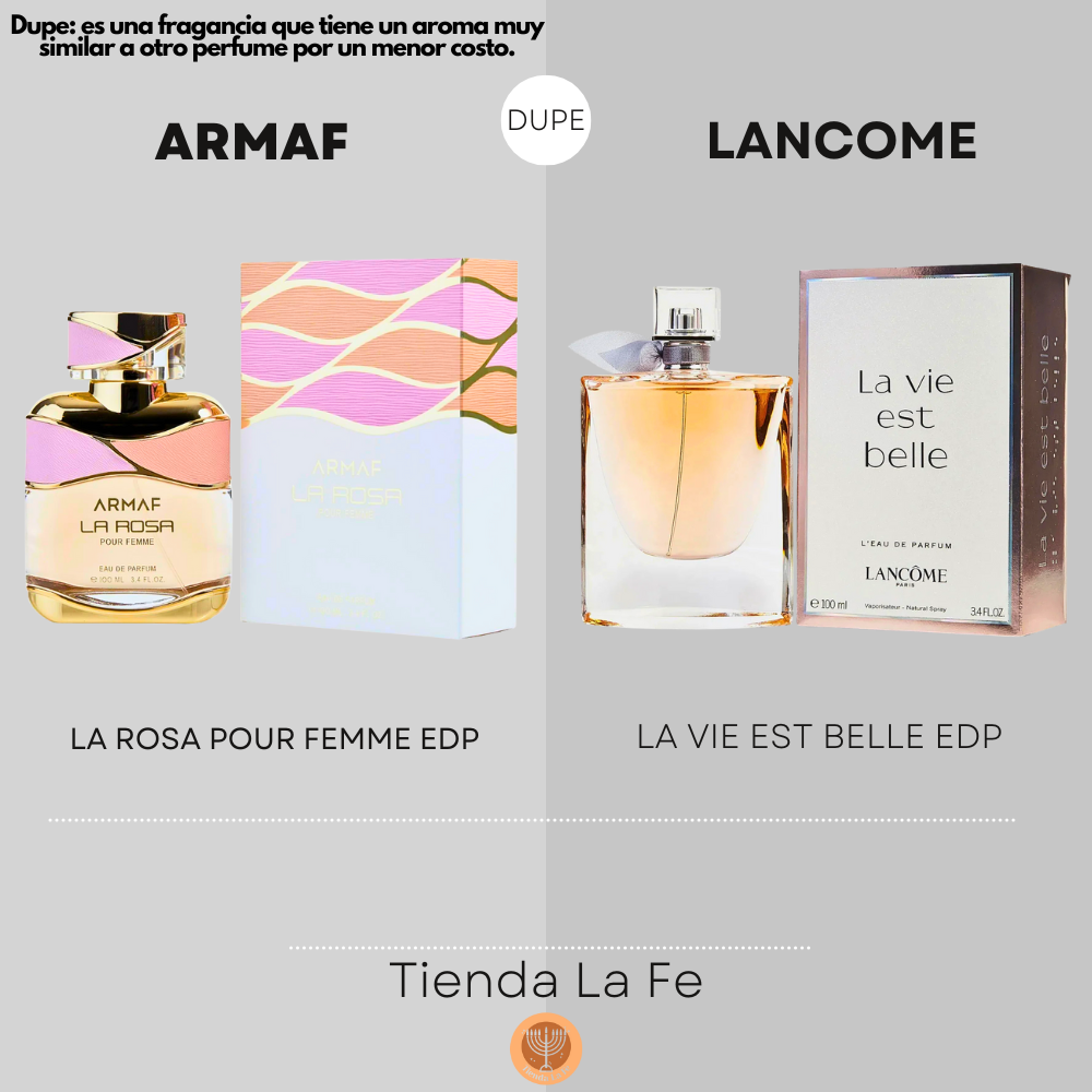 ARMAF LA ROSA POUR FEMME EDP 100ML (M) (DUPE LANCOME LA VIE EST BELLE EDP)