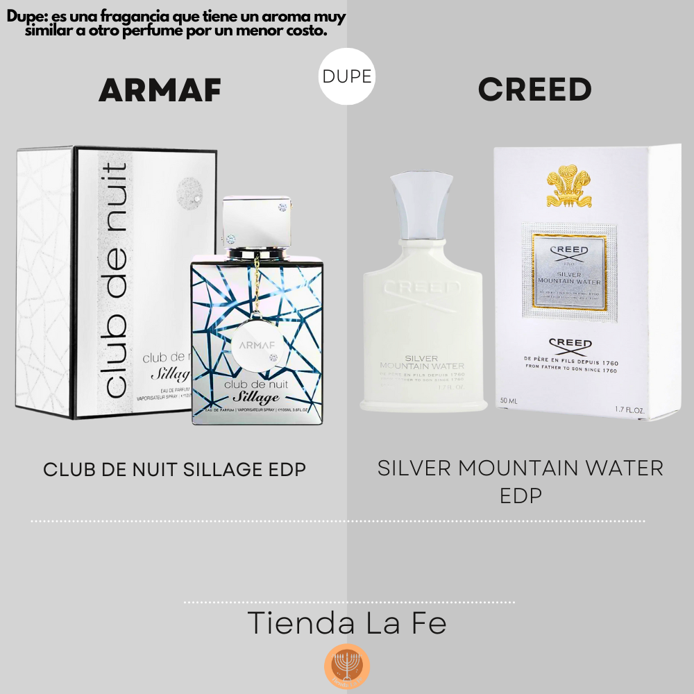 ARMAF CLUB DE NUIT SILLAGE EDP 105ML (U) (DUPE CREED SILVER MOUNTAIN WATER EDP)