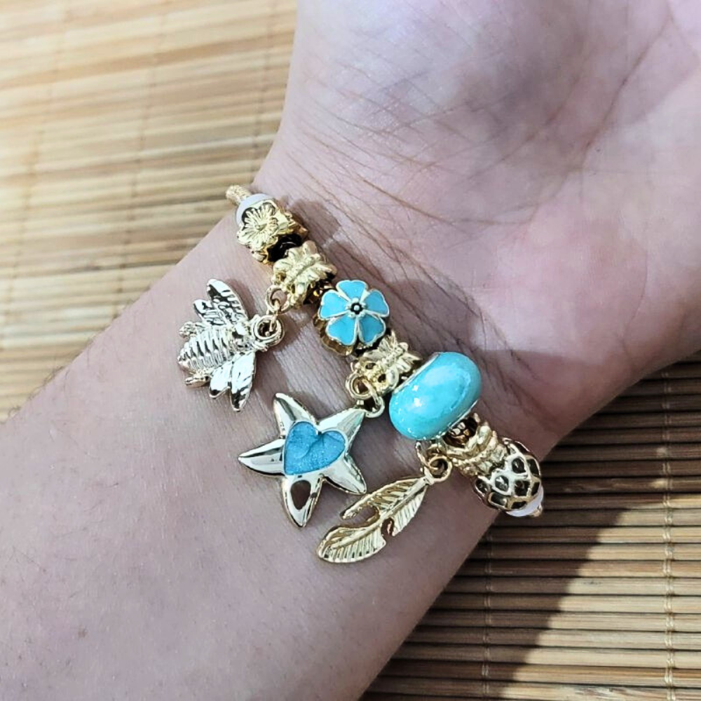 EPULD819 FORMA ABEJA, ESTRELLA DE MAR Y PLUMA