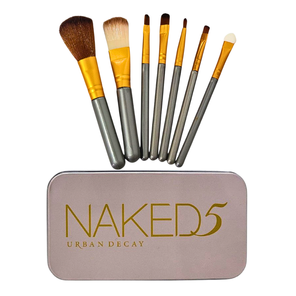 BROCHAS PARA MAQUILLAJE EN SET DE 7 PIEZAS NAKED5 URBAN DECAY