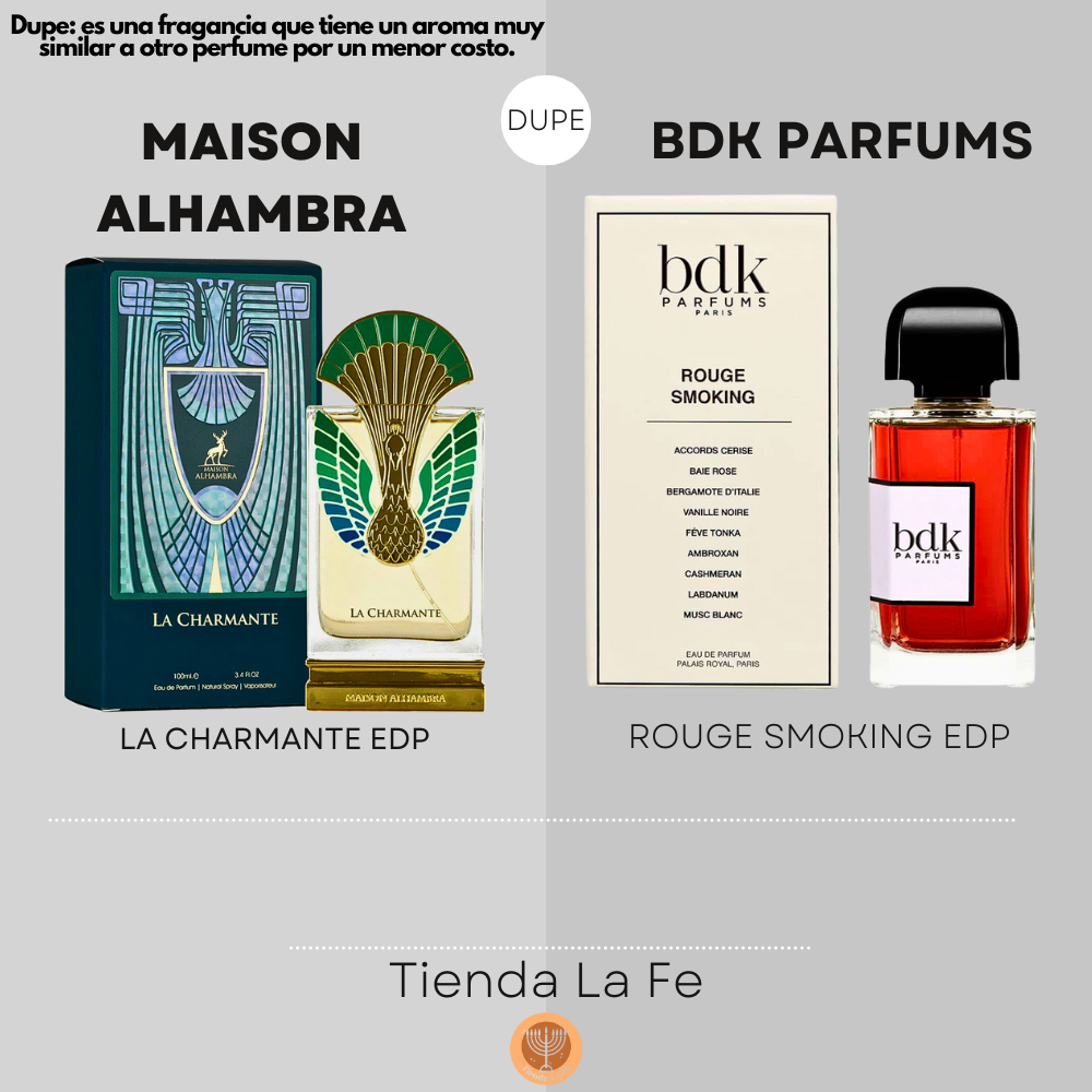 MAISON ALHAMBRA LA CHARMANTE EDP 100ML (U) (DUPE BDK PARFUMS ROUGE SMOKING EDP)